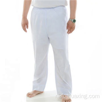 Dubai Abaya Solid White Color Men -broek